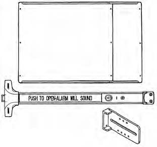 Standard Kit – No Lockbox – “Detex” Exit Bar with Alarm